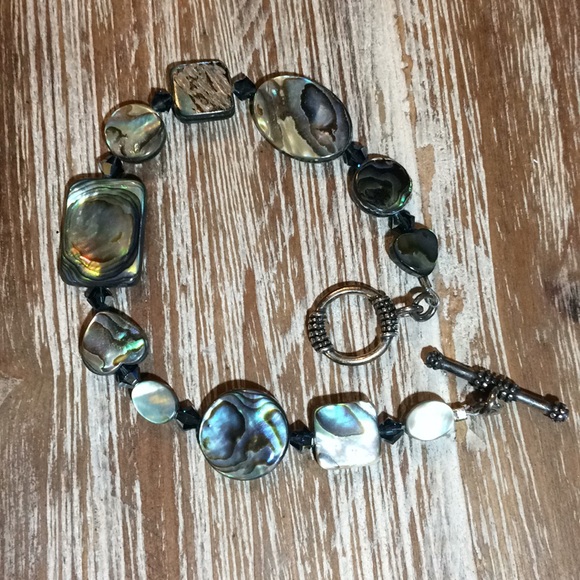 Diane Katzman Abalone Bracelet Beautiful Colors - Picture 2 of 3